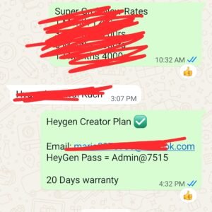 Customer review photo for Heygen Ai
